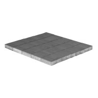 Тротуарная плитка Прямоугольник, Серый h 40